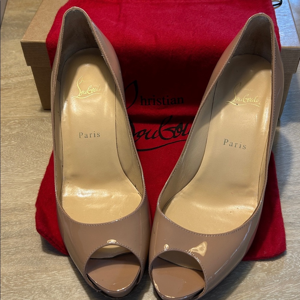 Louboutin peep-toe pumps